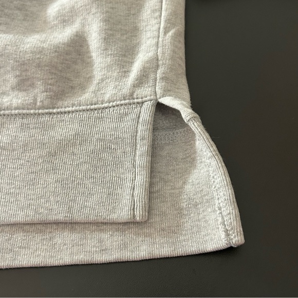 PINK VS Crewneck Sweatshirt Women's Split Hem Size Small Gray Oversized - Picture 7 of 9
